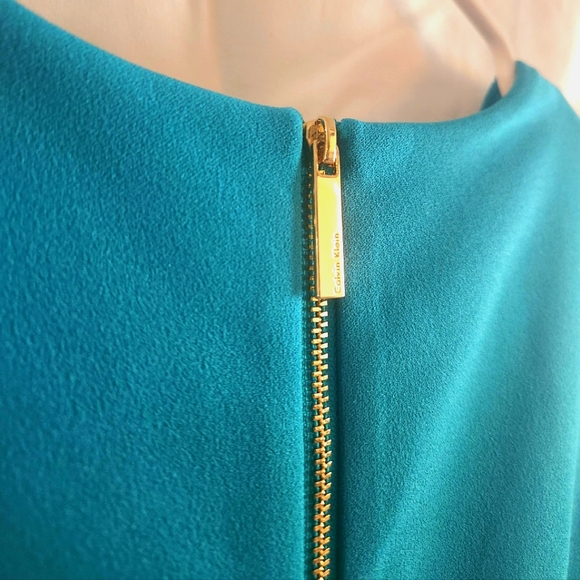 Calvin Klein Women's Sleeve A-line Dress with Front Keyhole size 4 - Picture 4 of 5